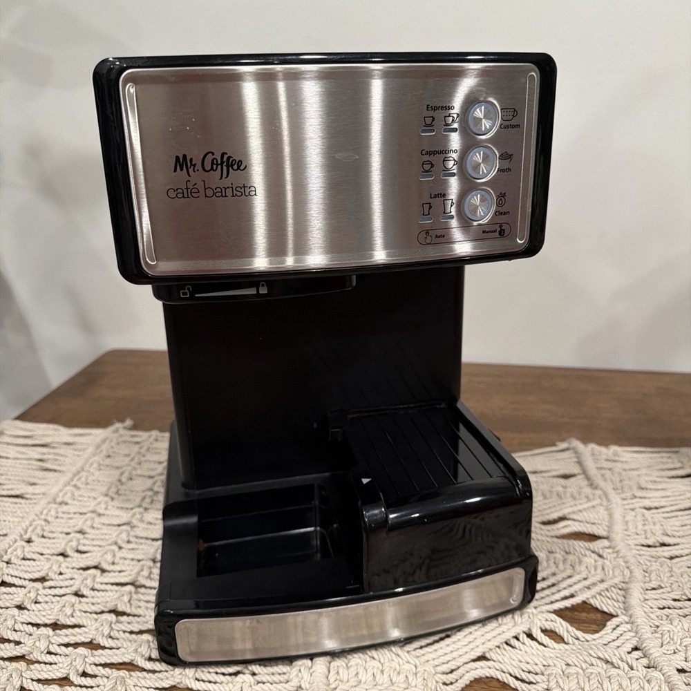 Mr. Coffee Café Barista 1040W Coffee Maker Stainless Steel Main Unit Only Works